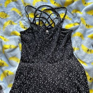 Hollister Navy blue Dress with White Polka Dots